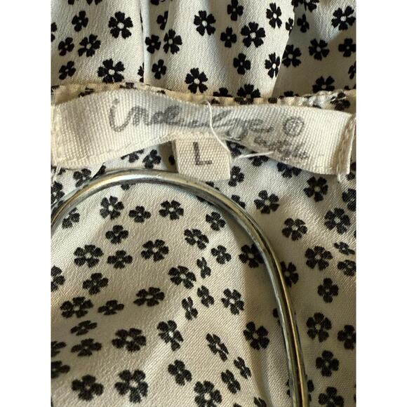 Adorable Indulge Black & White Print Dress Size Large - Picture 8 of 9